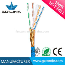 Cable del cable del ftp cat6 23awg / 24awg del cable del Lan